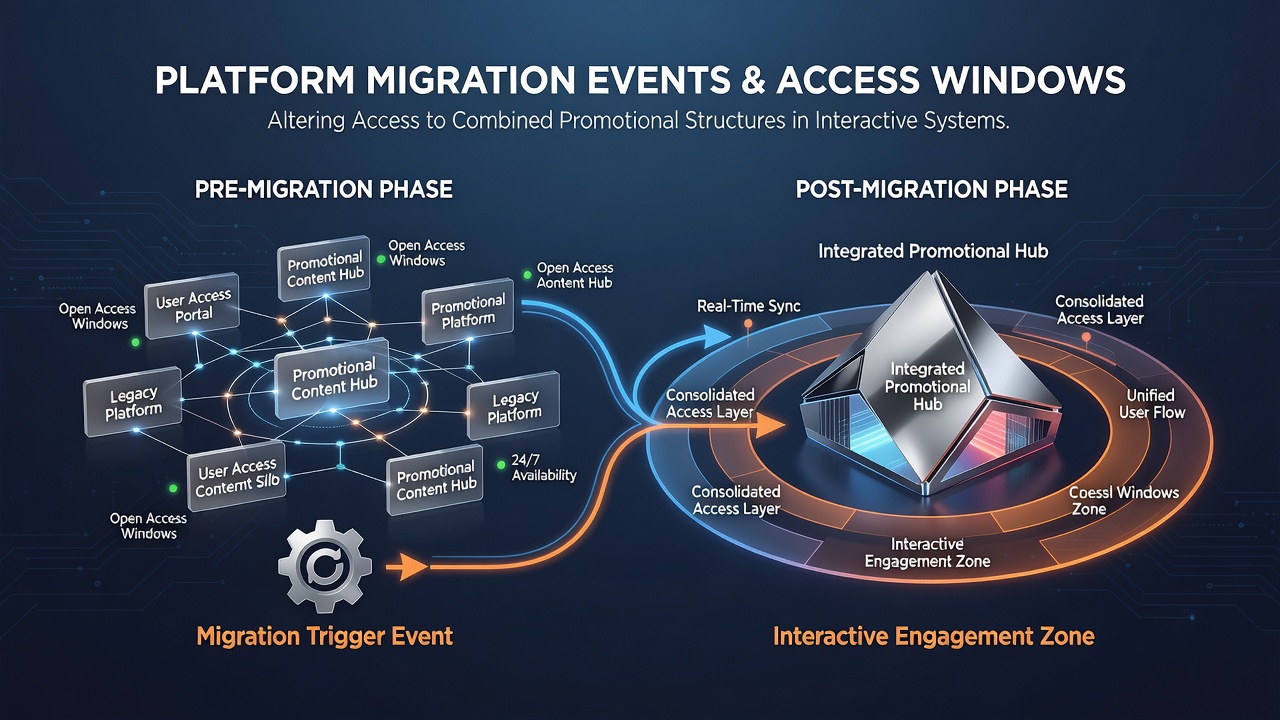 Flowchart of promotional eligibility changes during platform migrations in betting environments
