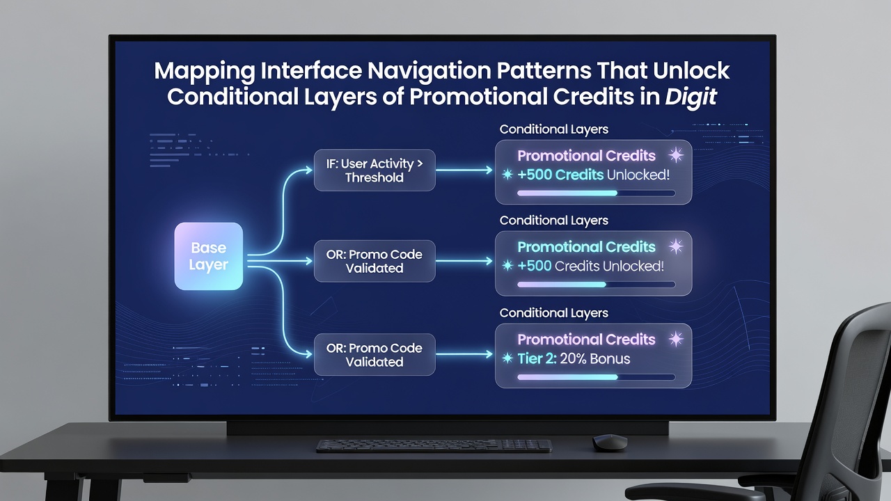 Diagram of multi-device navigation flows in table game apps with conditional credit triggers highlighted