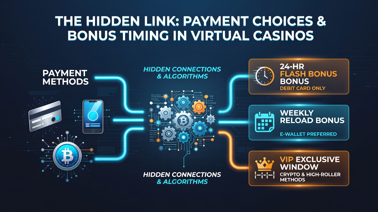 Diagram depicting how different payment methods map to varying bonus availability timelines